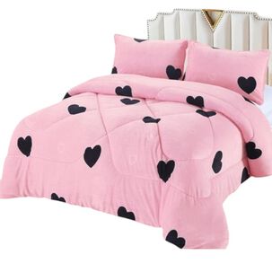 Cobertor De Invierno Plush Con Chiporro 2 Plazas + 2 Fundas De Almohada Ccp-52