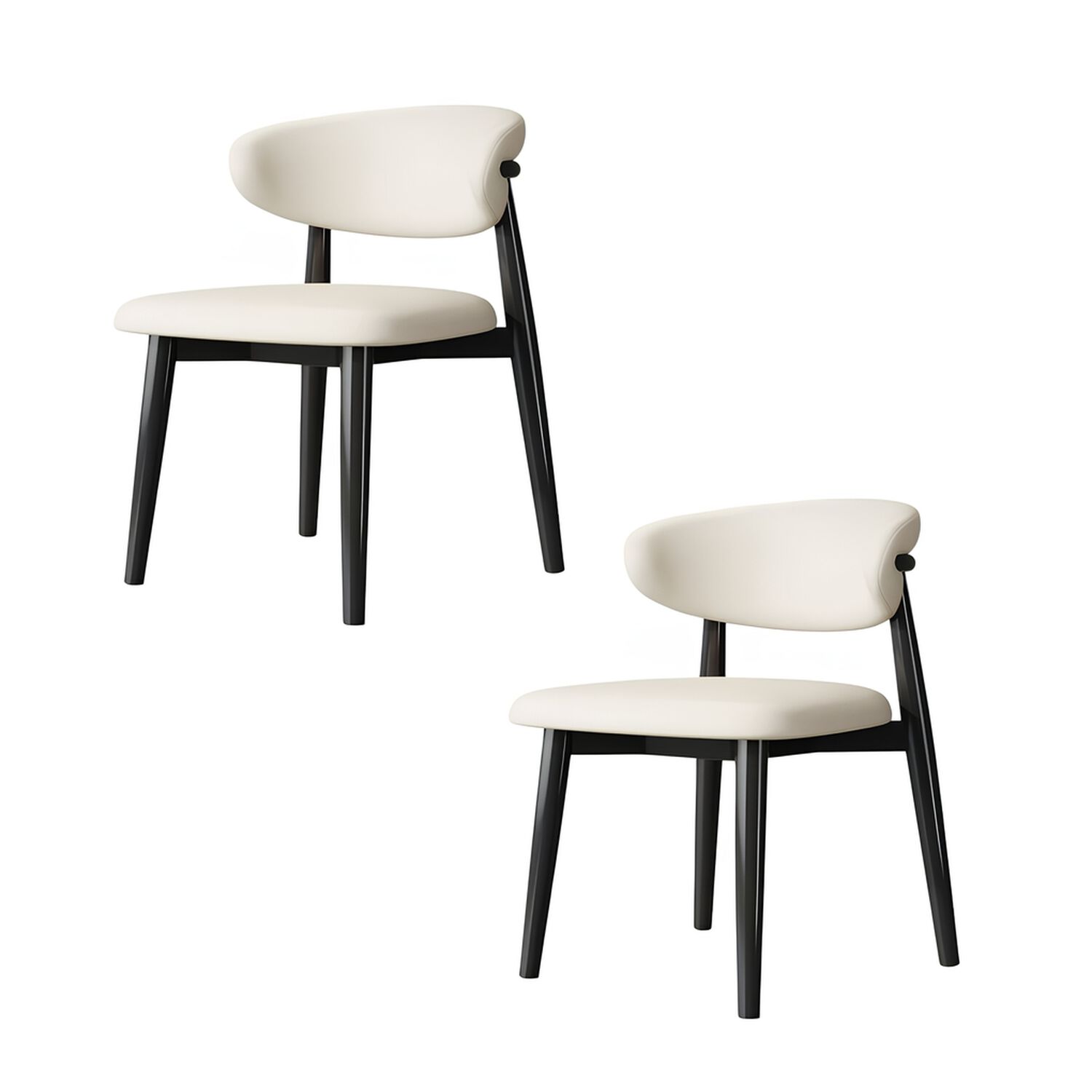 Pack 2 Sillas De Comedor Madera Negro Family By Lubabycas image number 8.0