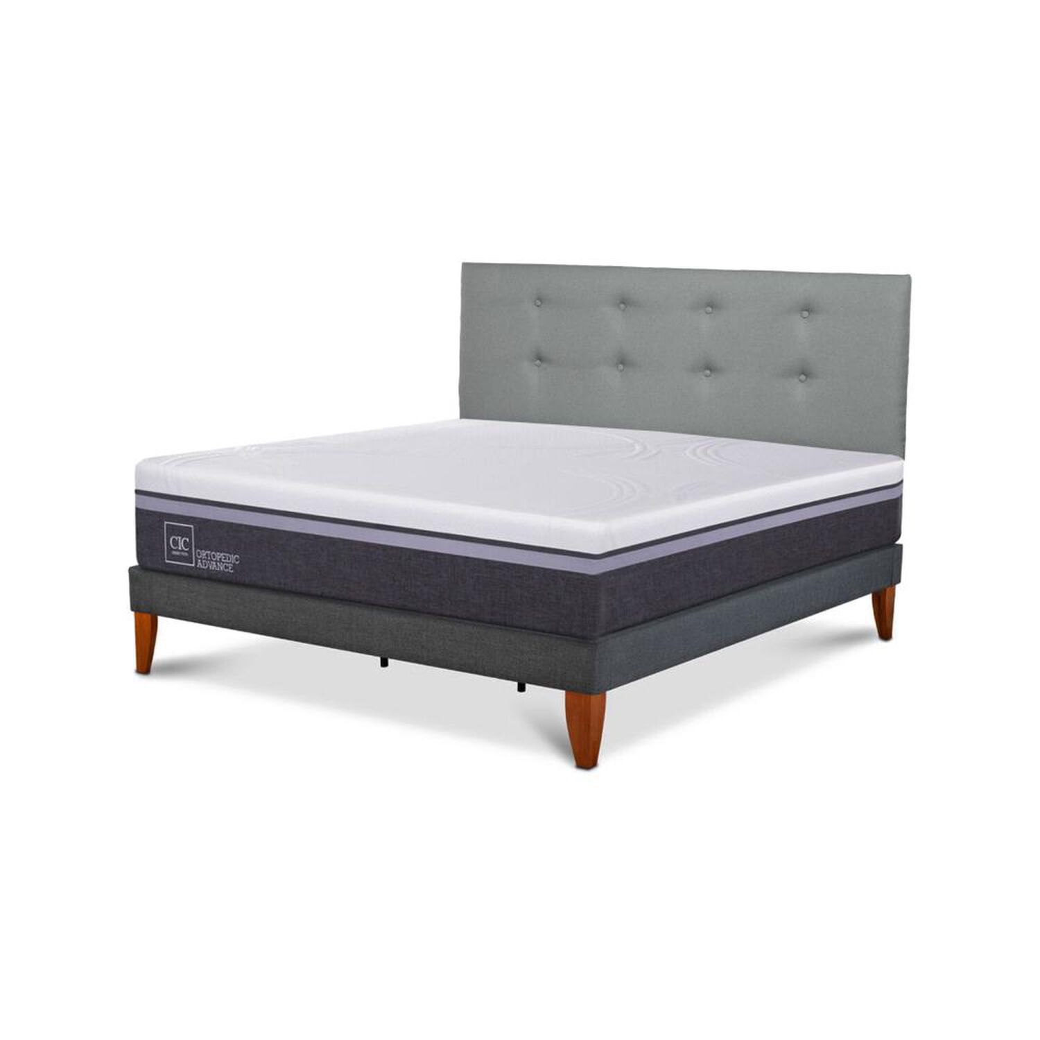Cama Europea Cic Ortopedic Advance / 2 Plazas / Base Normal + Respaldo image number 6.0