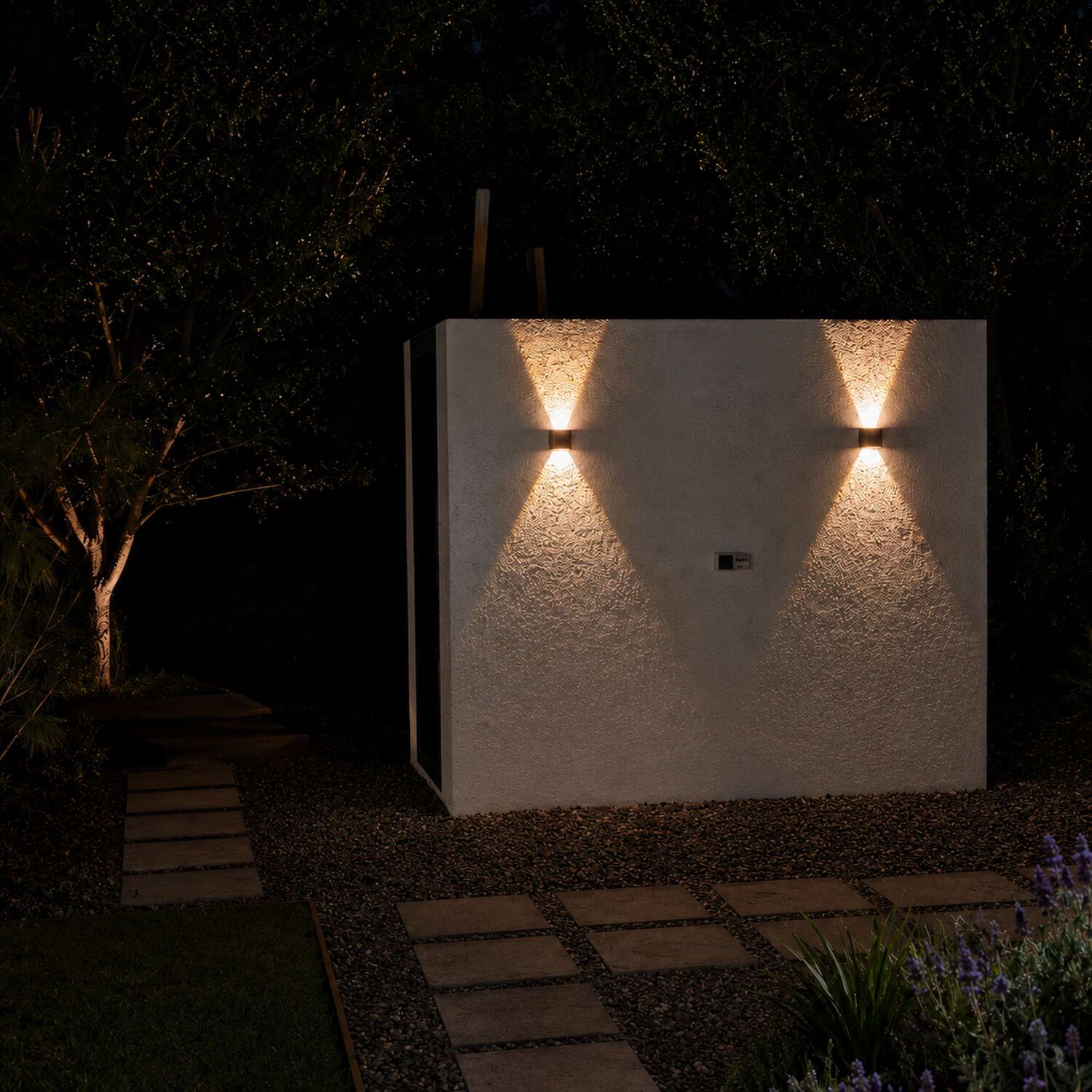 Luminaria Solar De Muro Aplique Cct Bidireccional Exterior image number 7.0