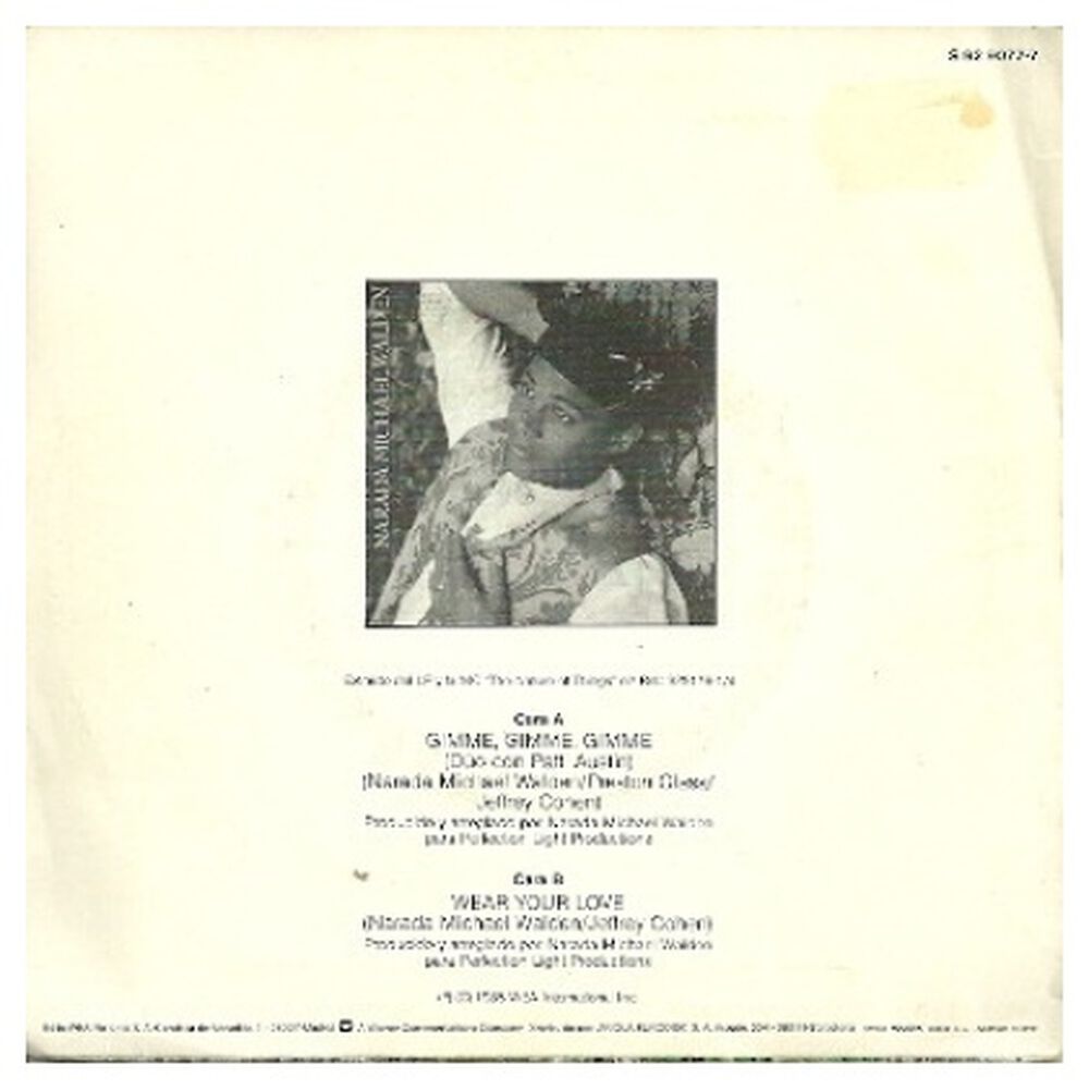 Narada Michael Walden - Gimme, Gimme, Gimme | 7" Single Usado image number 4.0