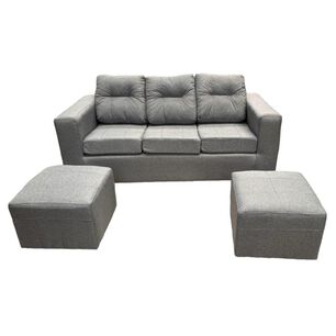 Sof&aacute; Kea Nize / 3 Cuerpos + 2 Pouf