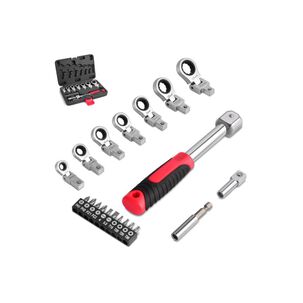 Juego De Llaves De Trinquete De Cabeza Flexible 20pcs Extension