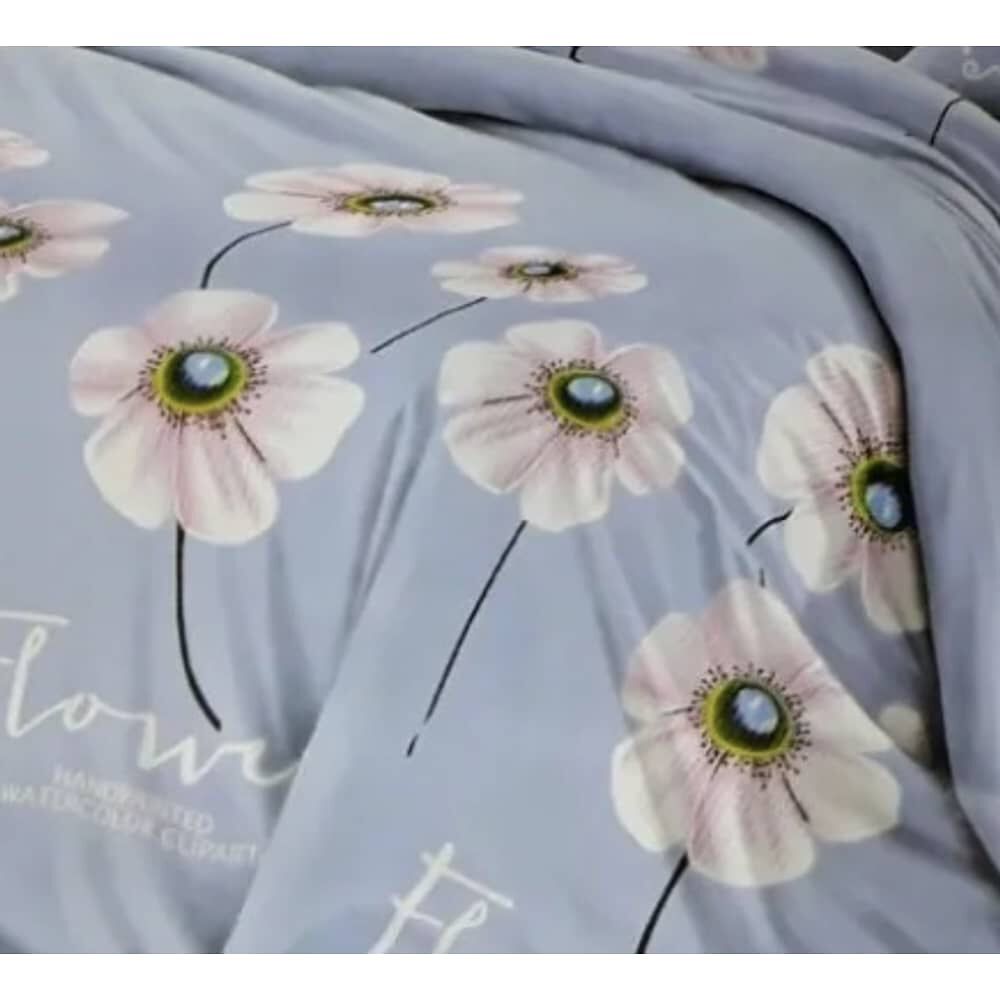 Juego De S&aacute;banas 2 Plazas Floreado 4 Piezas image number 1.0