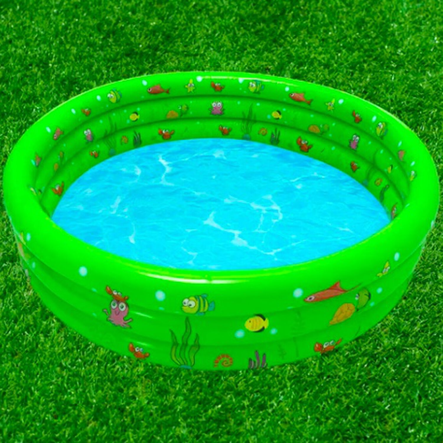 Piscina Inflable Pl&aacute;stico Verde image number 1.0
