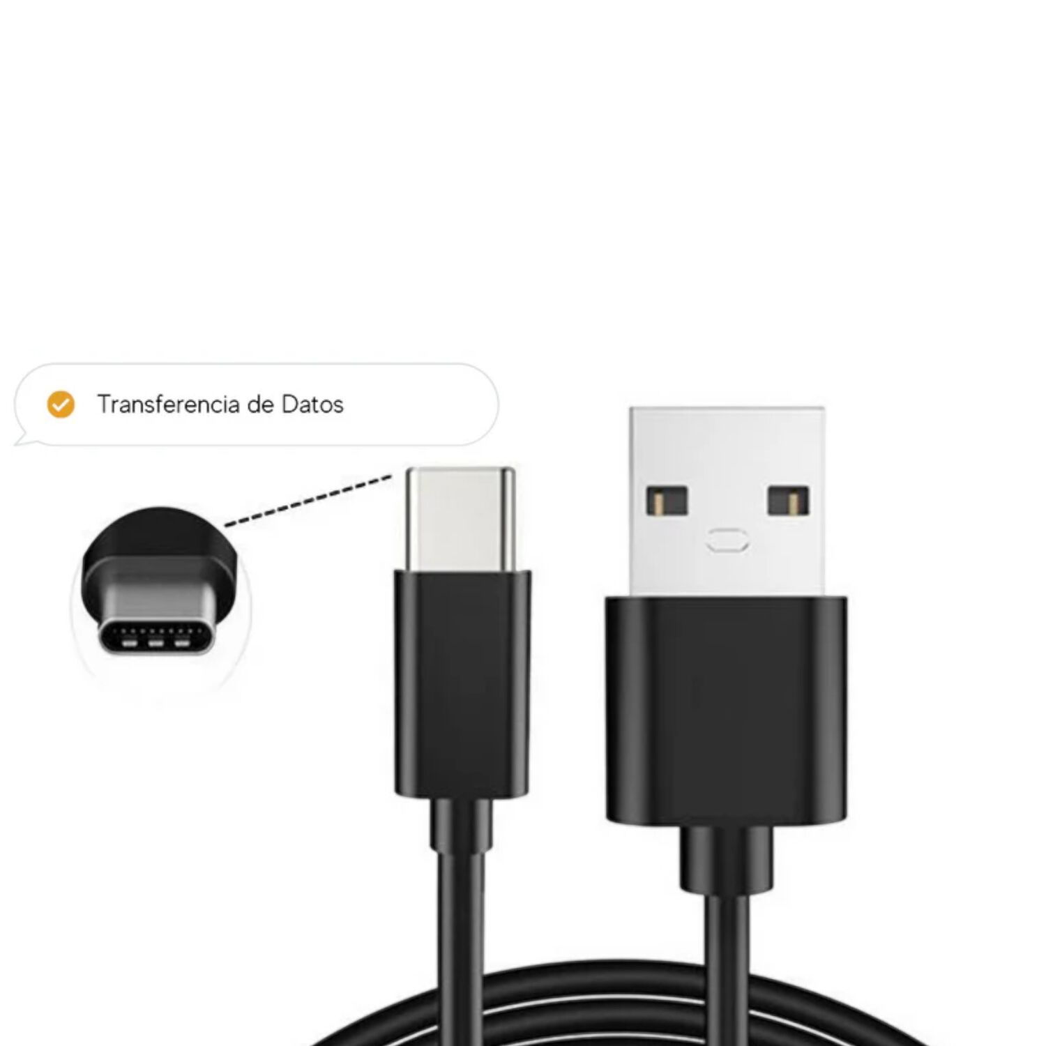 Cable De Datos Usb A Usb-c 1mt Para Android Auto Y Carplay image number 3.0