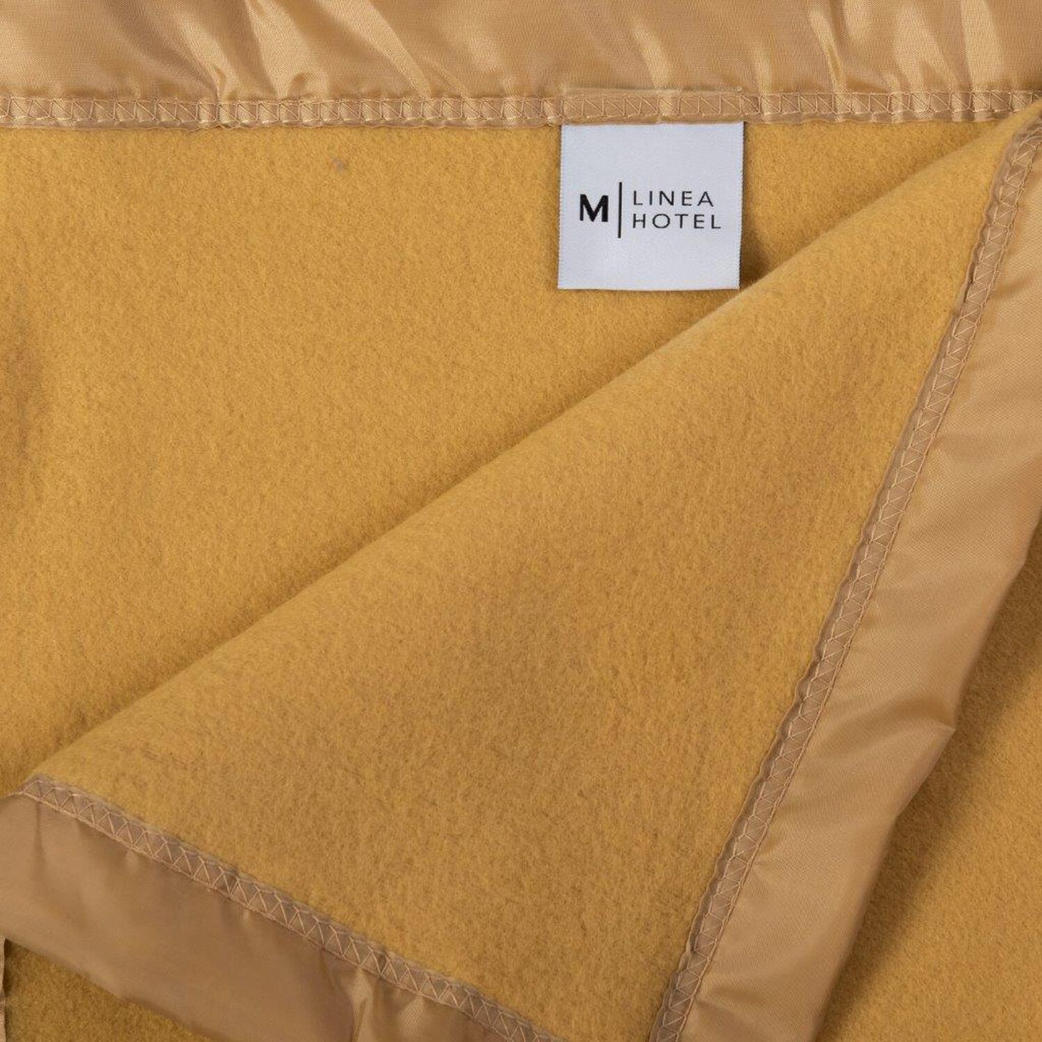 Frazada Polar Borde Satin Linea Hotel 2 Plazas Beige image number 1.0