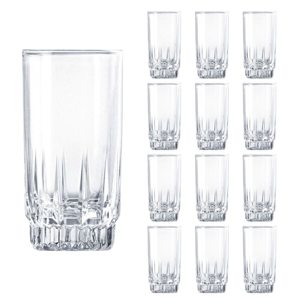 Set 12 Vasos Altos Whisky Cristar Prisma Rocks 335ml image number 0.0