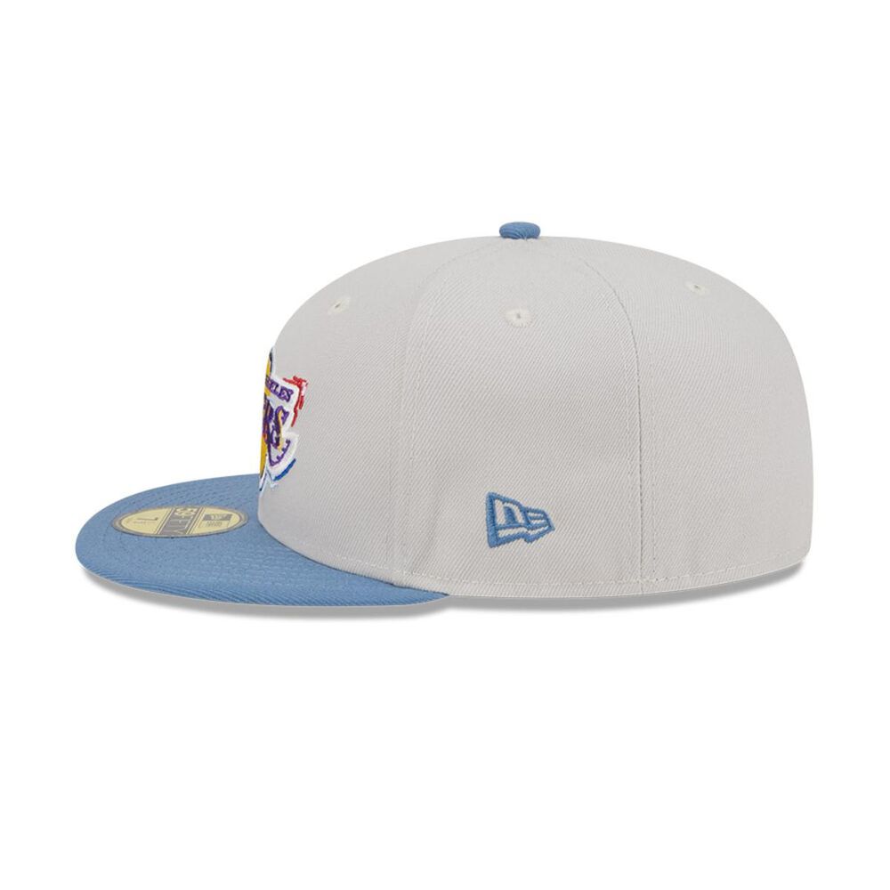 Gorra 59fifty Los Angeles Lakers Color Brush Beige image number 3.0