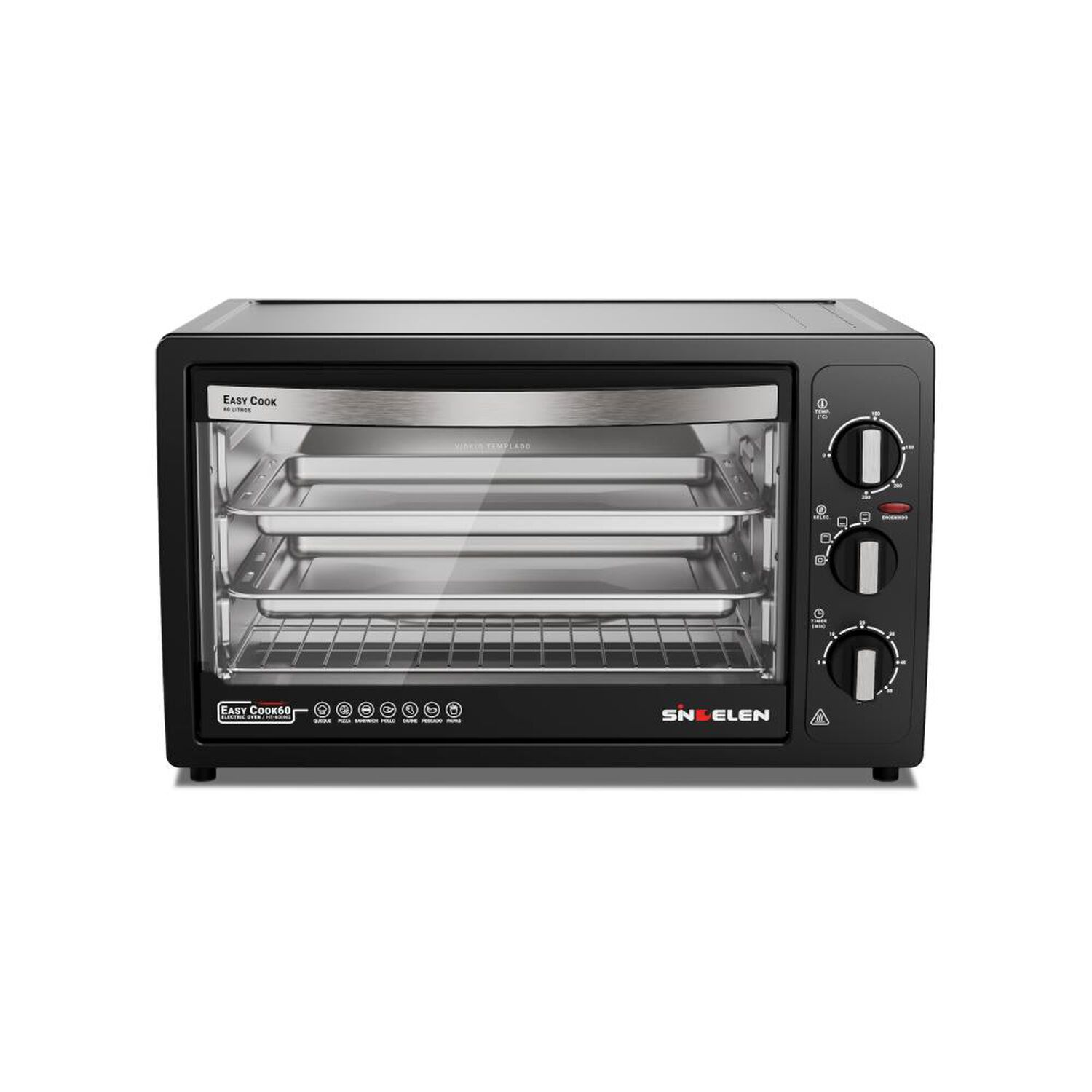 Horno El&eacute;ctrico Sindelen HE-600NG / 60 Litros / 1850W image number 0.0