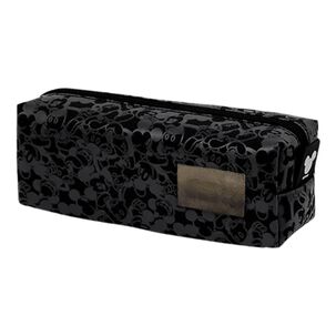 Estuche Escolar Negro Diseño Animado Resistente Y Elegante