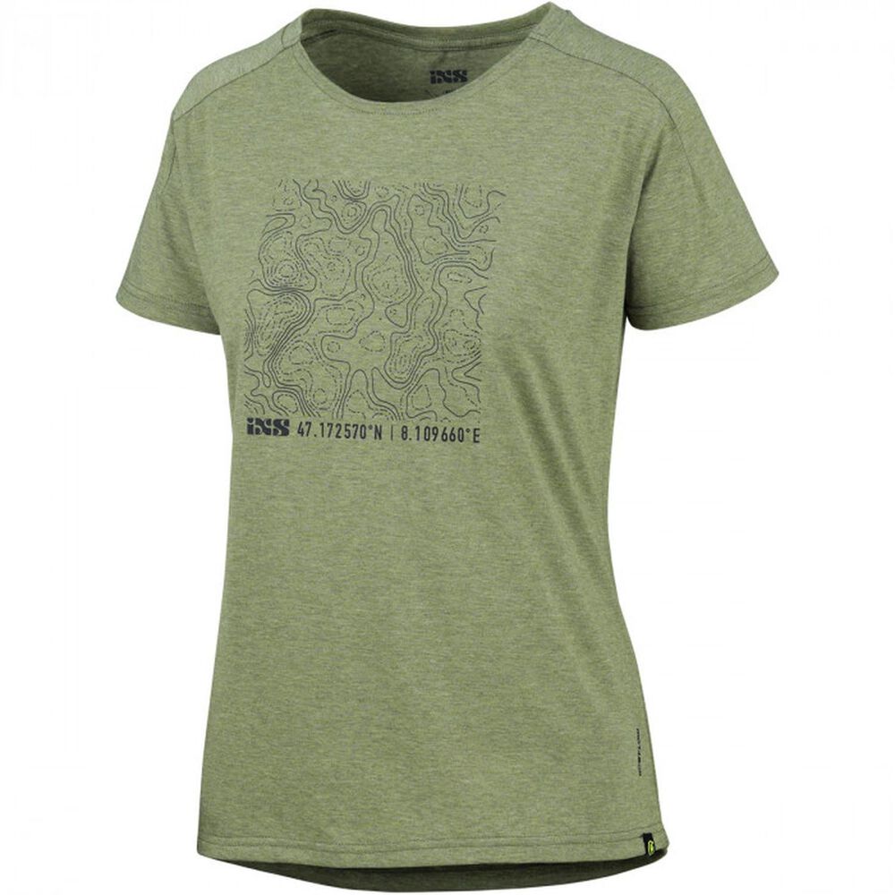 Polera Ixs Mujer Flow Tech Contour Olive L image number 0.0