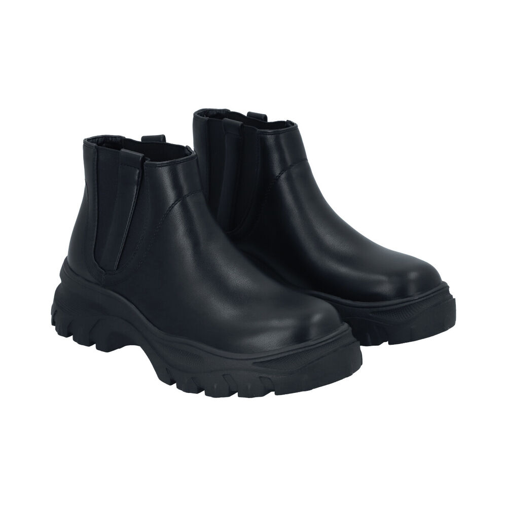 Botin Mujer Negro Plataforma Cota Police image number 1.0