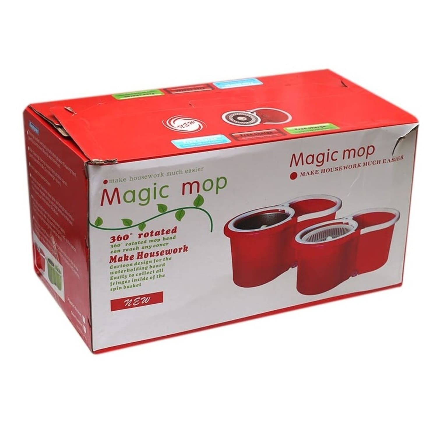 Mopa Centrifuga Con Balde Rojo image number 1.0