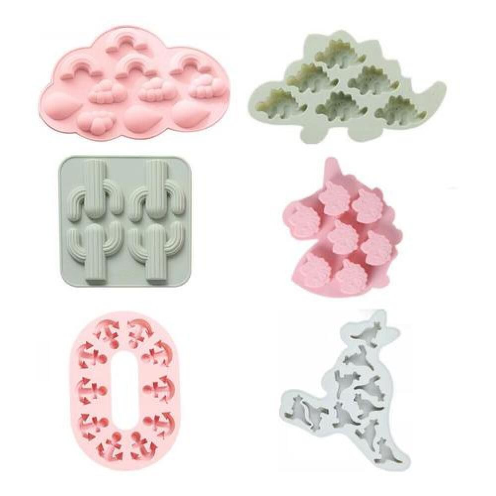 Pack Moldes Siliconas Distinta Figuras Kawaii image number 0.0