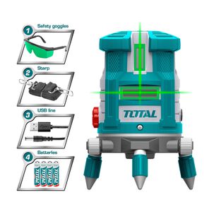 Nivel L&aacute;ser Autonivelante 30 Metros Total