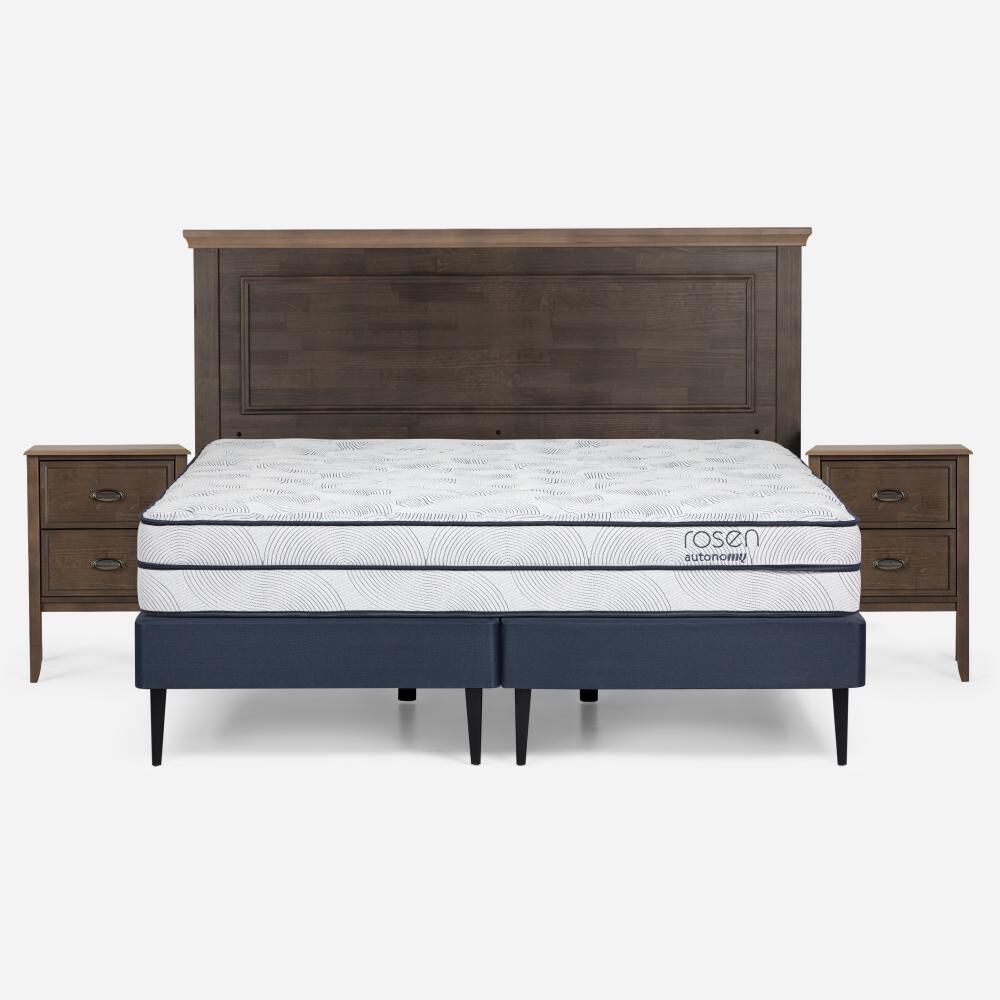 Cama Europea Rosen Autonomy / King / Base Dividida + Set de Maderas Anna image number 0.0