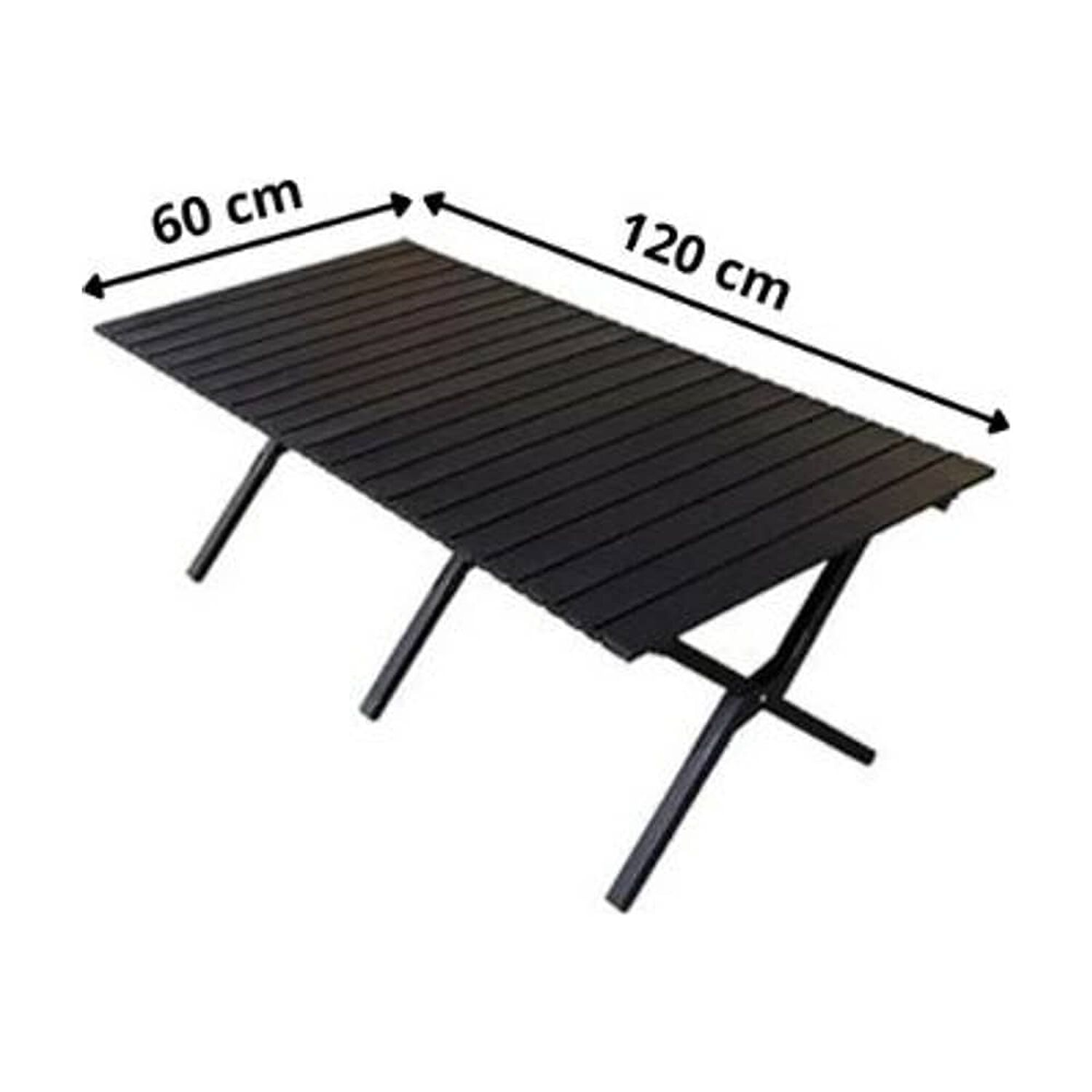 Mesa Plegable De Picnic Grande Negro image number 2.0