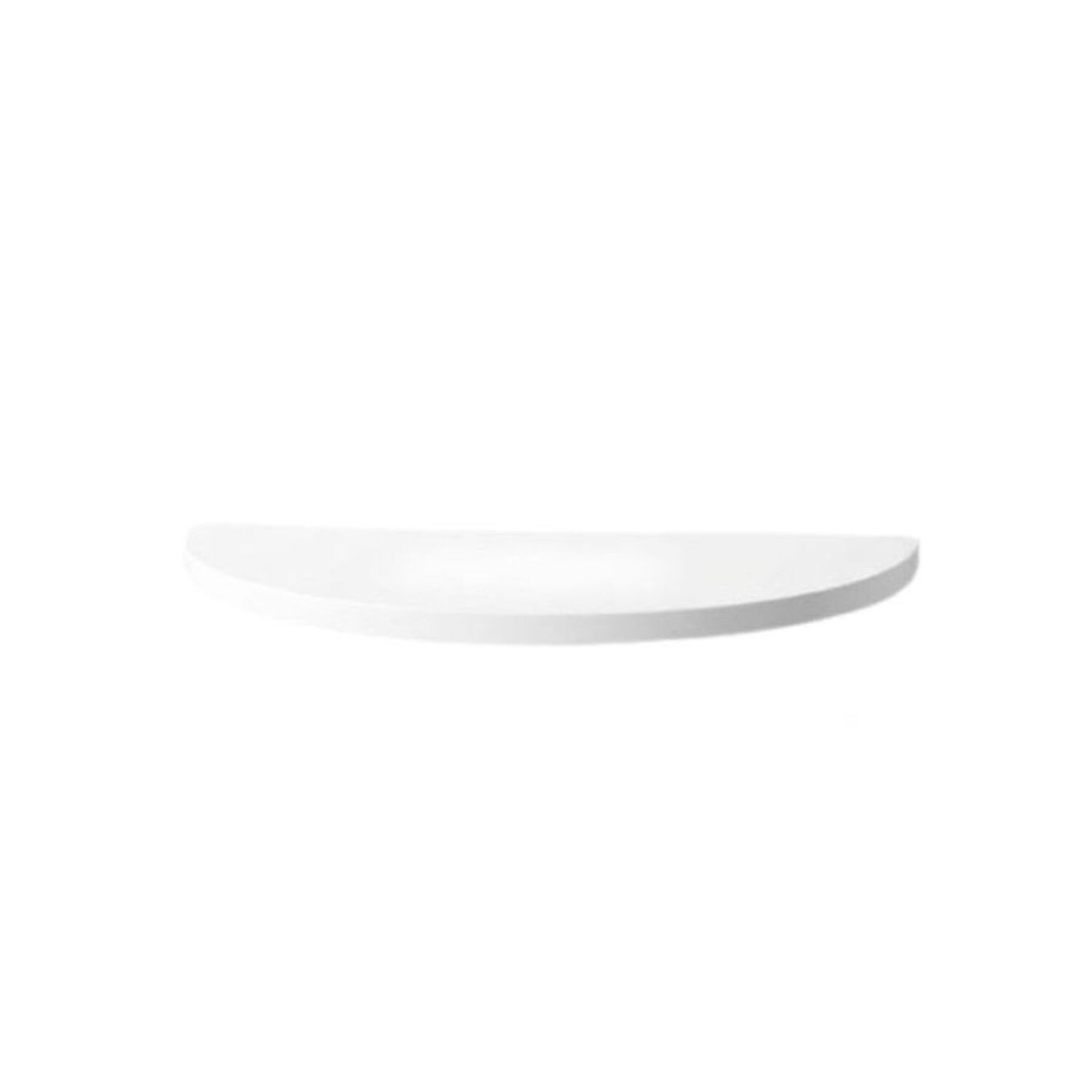 Repisa Flotante Semicircular Moderna Madera Blanca 40cm image number 0.0