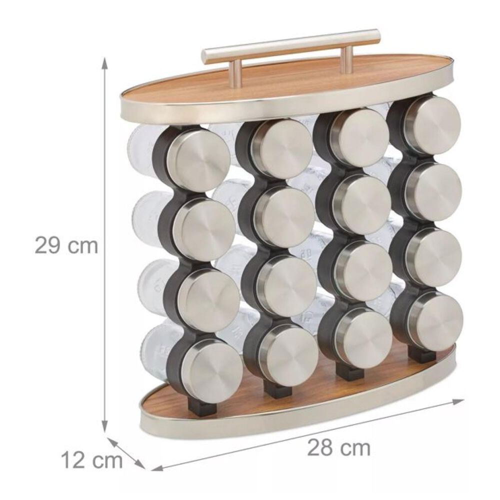 Set De Condimentero 16 Piezas 29x28cm Especiero Para Cocina image number 1.0