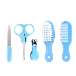 Set Manicure Cuidados Bebe 5 En 1 Cortauñas Peine Cepillo