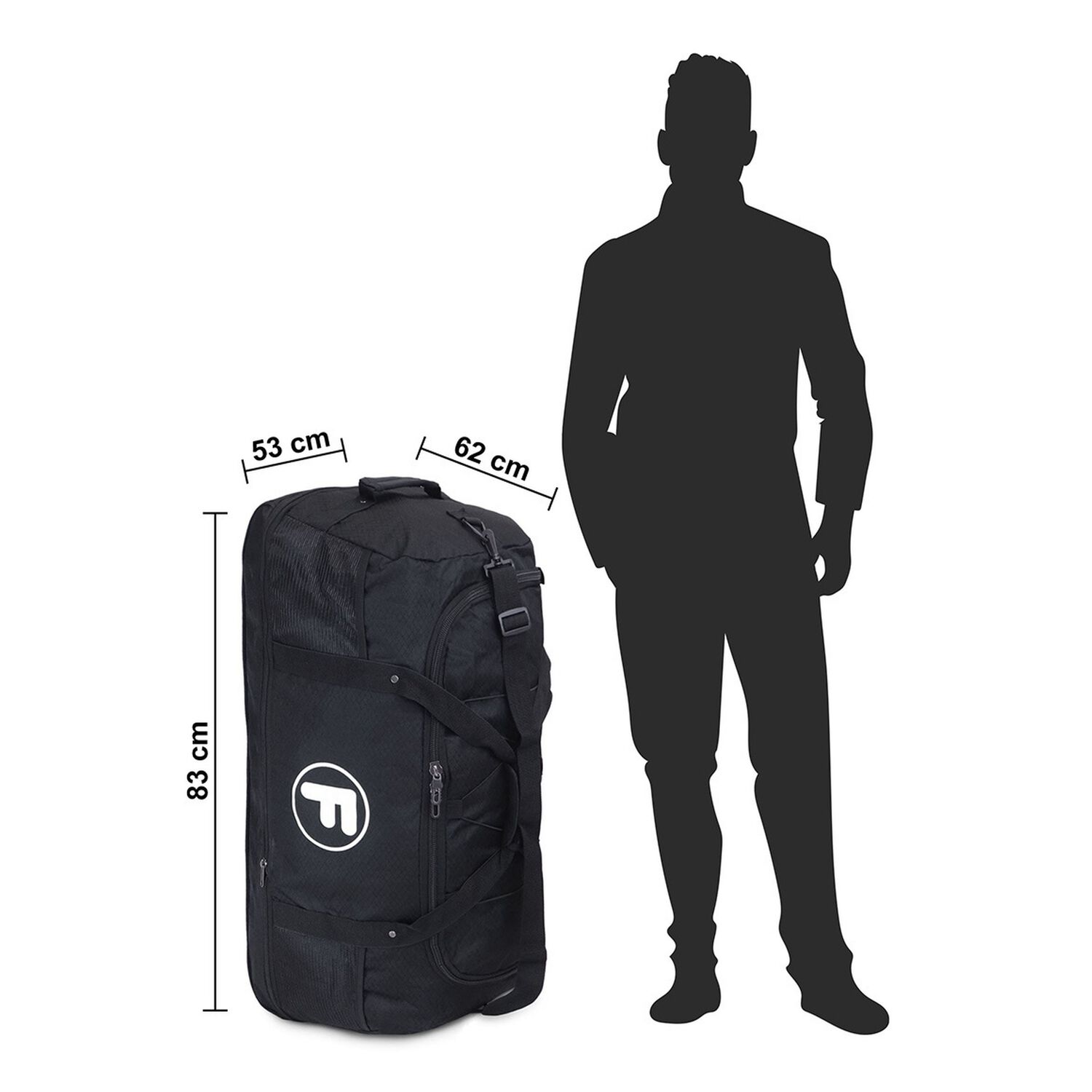 Bolso Goliat Enrollable Negro 130 Ltrs F image number 1.0