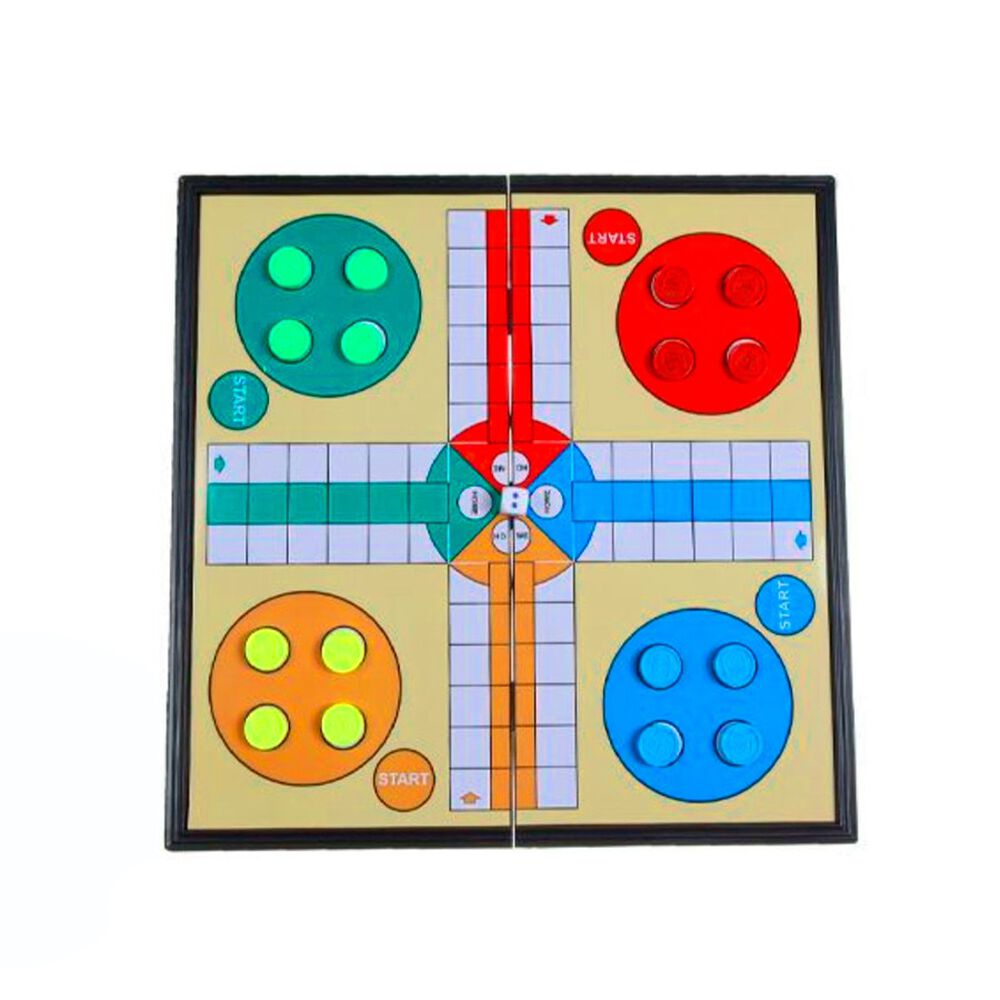 Juego De Mesa 4 Jugadores Ludo Magn&eacute;tico Tablero Plegable image number 4.0