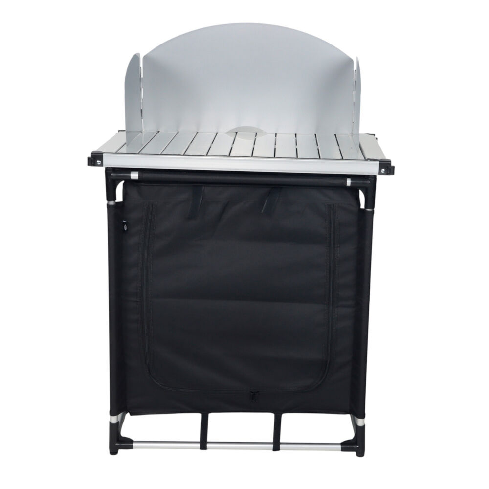 Mesa De Cocina Plegable Camping Negra image number 2.0