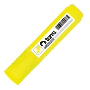Pack X 4 Destacador Punta Biselada Amarillo Blíster Torre