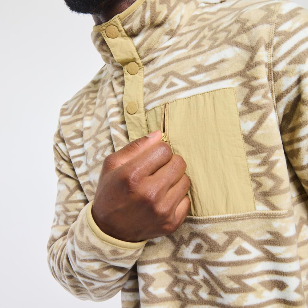 Poler&oacute;n Deportivo Rayas Regular Cuello Redondo Hombre Wetland image number 4.0