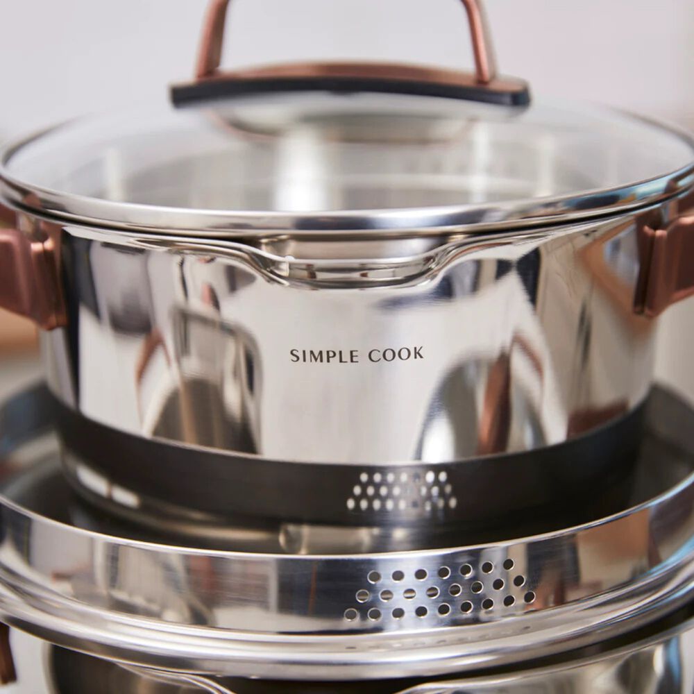 Bateria Simple Cook Niza Cobre 8 Pzs image number 4.0