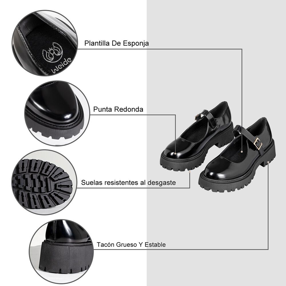 Zapatos Mary Jane Con Taco Fiesta Escolar Mujer Weide You250 image number 7.0