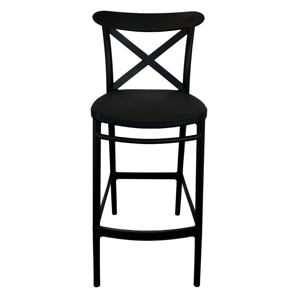 Taburete Bar Crossback Negra image number 2.0