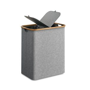 Cesto Para Ropa 2 Compartimentos Gris