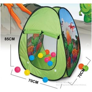 Juguete Carpa Plegable Con Pelotas Infantil Dinosaurios