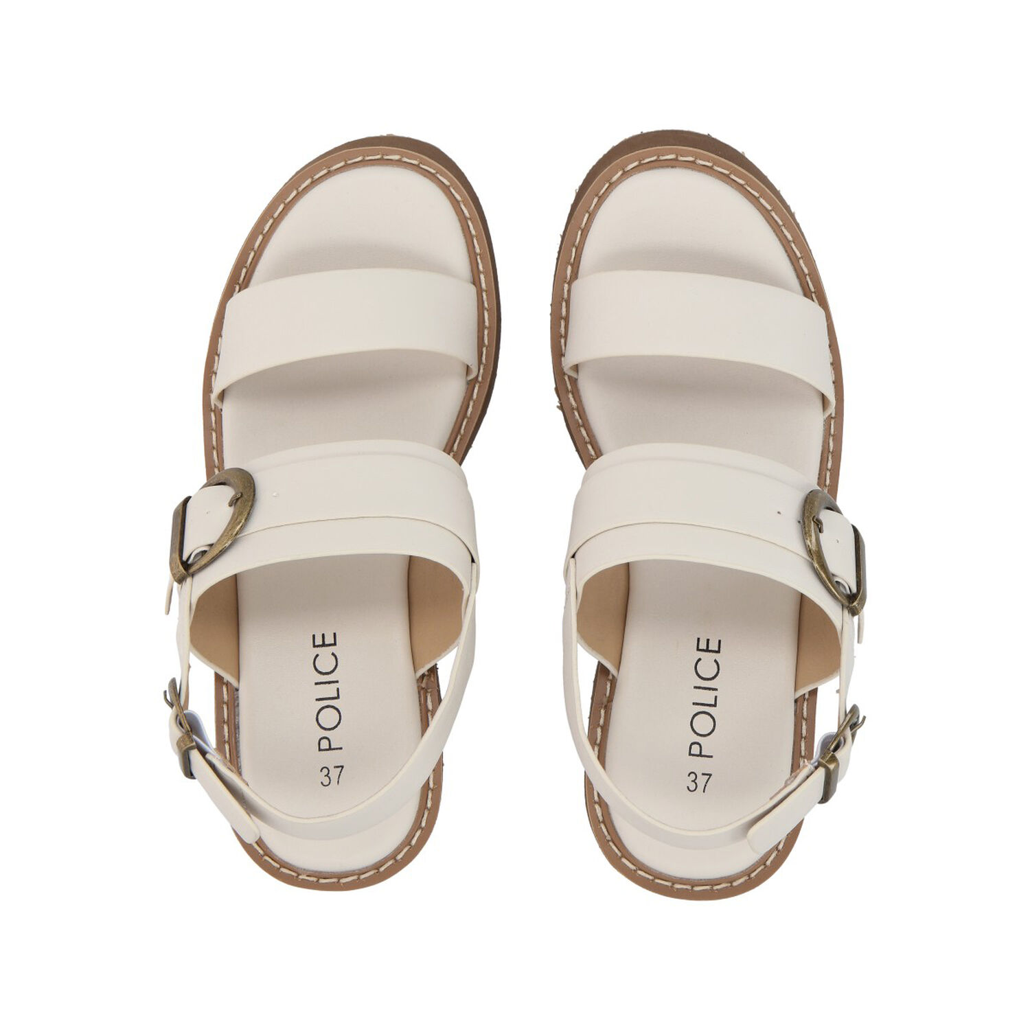 Sandalia Mujer Beige Martina Police image number 1.0