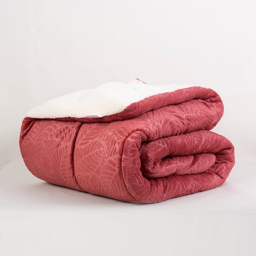 Plumon Coral Emboss 2 Plazas Cereza image number 2.0