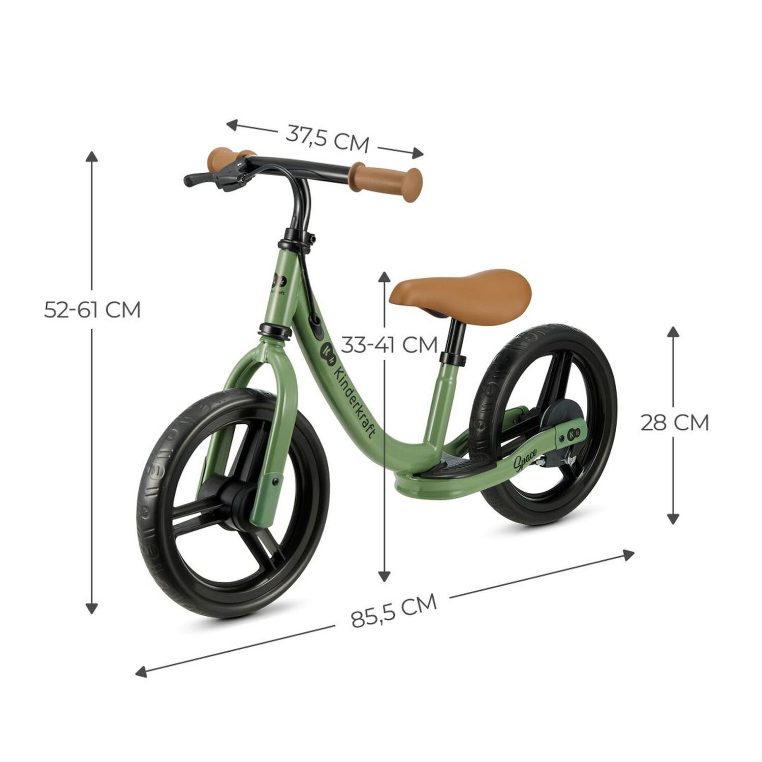 Bicicleta Balance Space Green image number 5.0