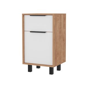 Velador 1 Caj&oacute;n 1 Puerta Fm-002c - Cafe Claro