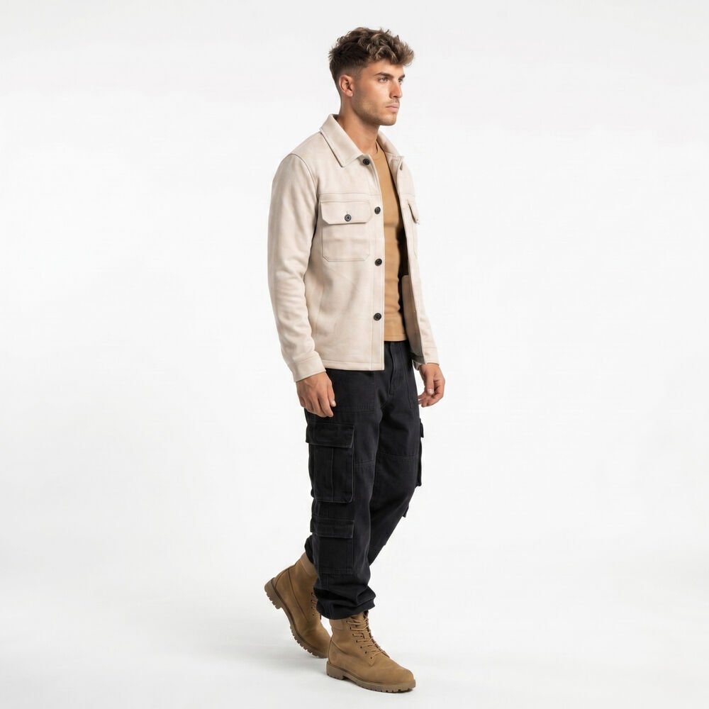 Chaqueta Sobrecamisa Gamuza Soft Hombre Fabrizio image number 1.0