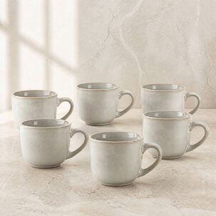 Mug Cer&aacute;mica Kent Set De 6 350 Ml