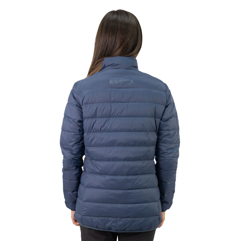 Parka Pluma Hw Pullay Pro Azul Mujer image number 3.0