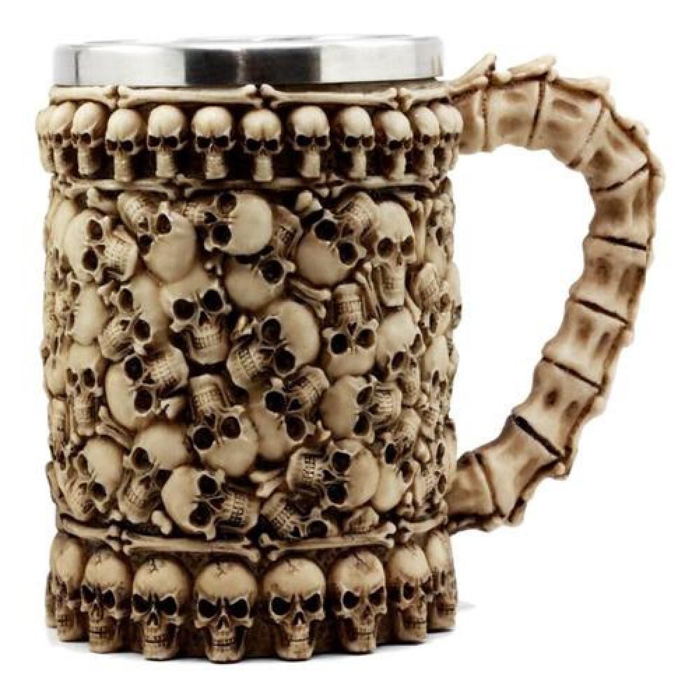 Taza Tazón Mug Calavera 4 Medieval Skull & Spine Goblet image number 0.0