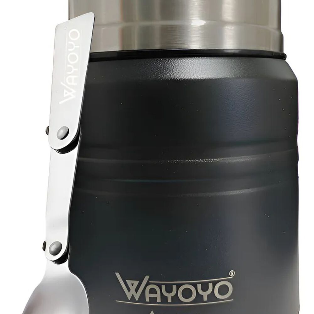 Termo Comida Wayoyo 510 Ml Acero Inoxidable Negro image number 2.0
