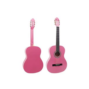 Guitarra Cl&aacute;sica Sevillana Rosada 39&rdquo; Con Alma Y Funda 8451
