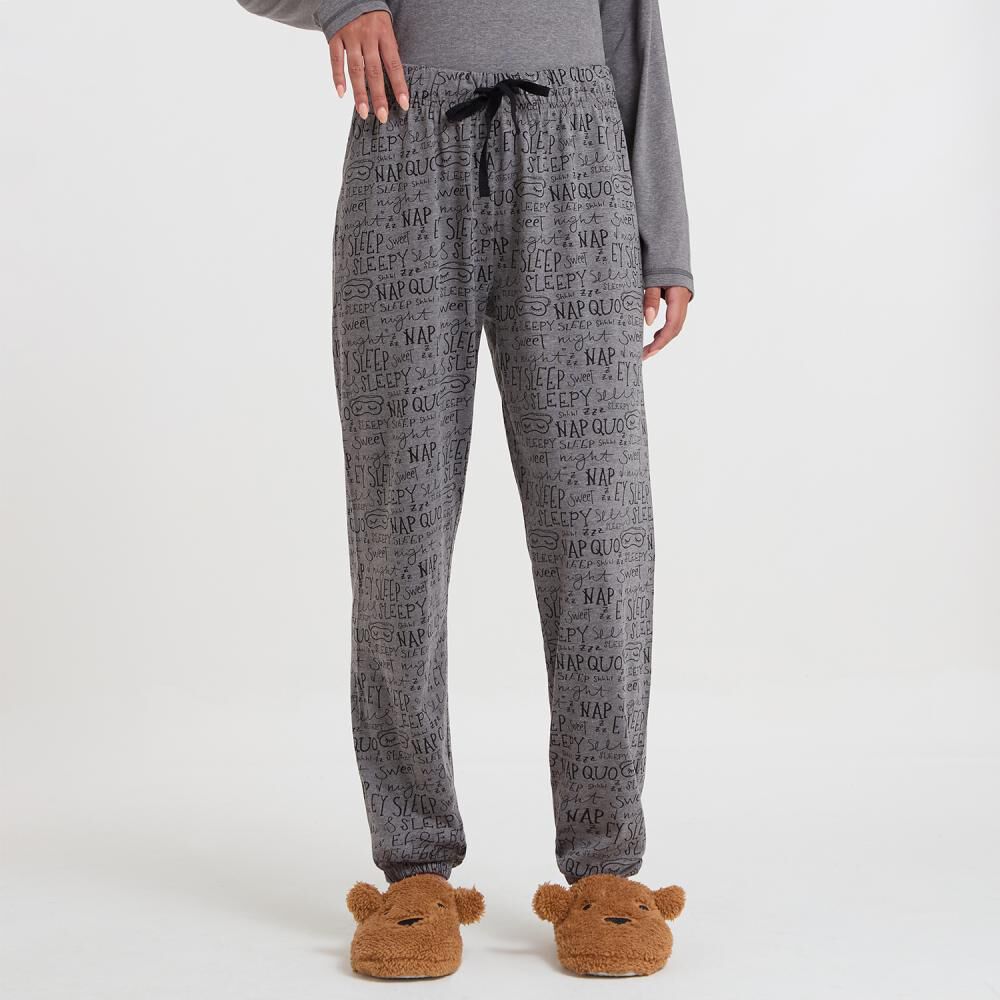 Pantalón De Pijama Estampado Mujer Freedom image number 0.0
