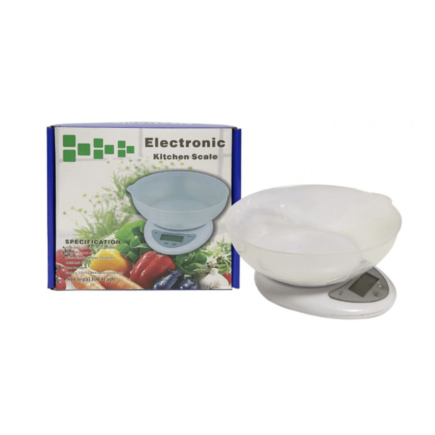 Balanza B&aacute;scula De Cocina Electr&oacute;nica Con Taz&oacute;n5 Kg image number 0.0