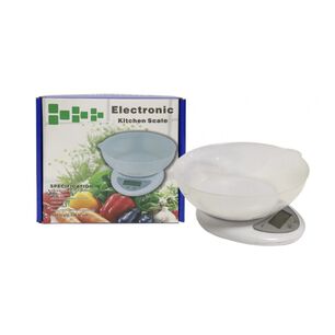 Balanza B&aacute;scula De Cocina Electr&oacute;nica Con Taz&oacute;n5 Kg