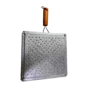Tostador De Pan Mango Madera Rejillas Metalicas Cocina