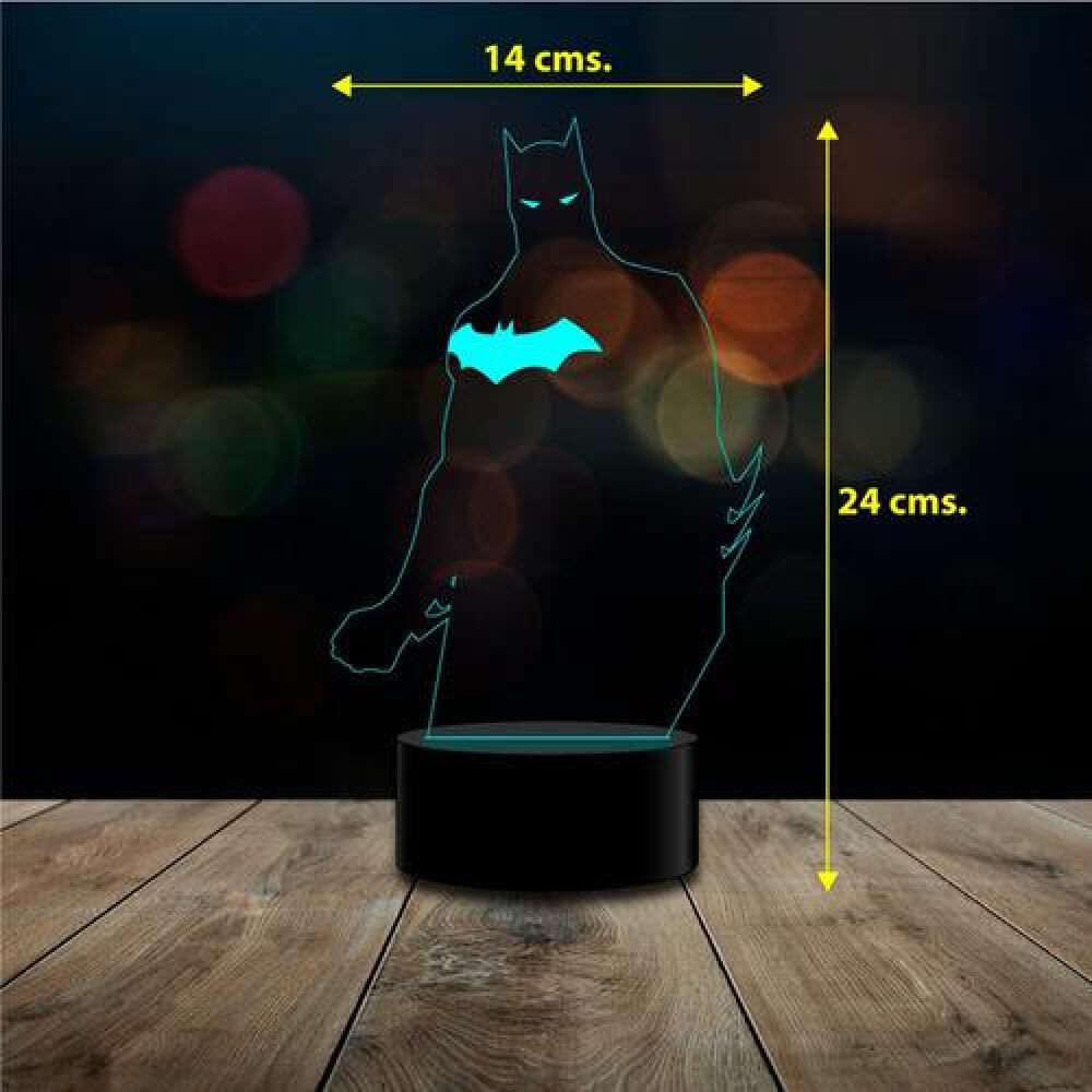 Lampara 3d Batman 2 Murciélago Control Remoto image number 2.0